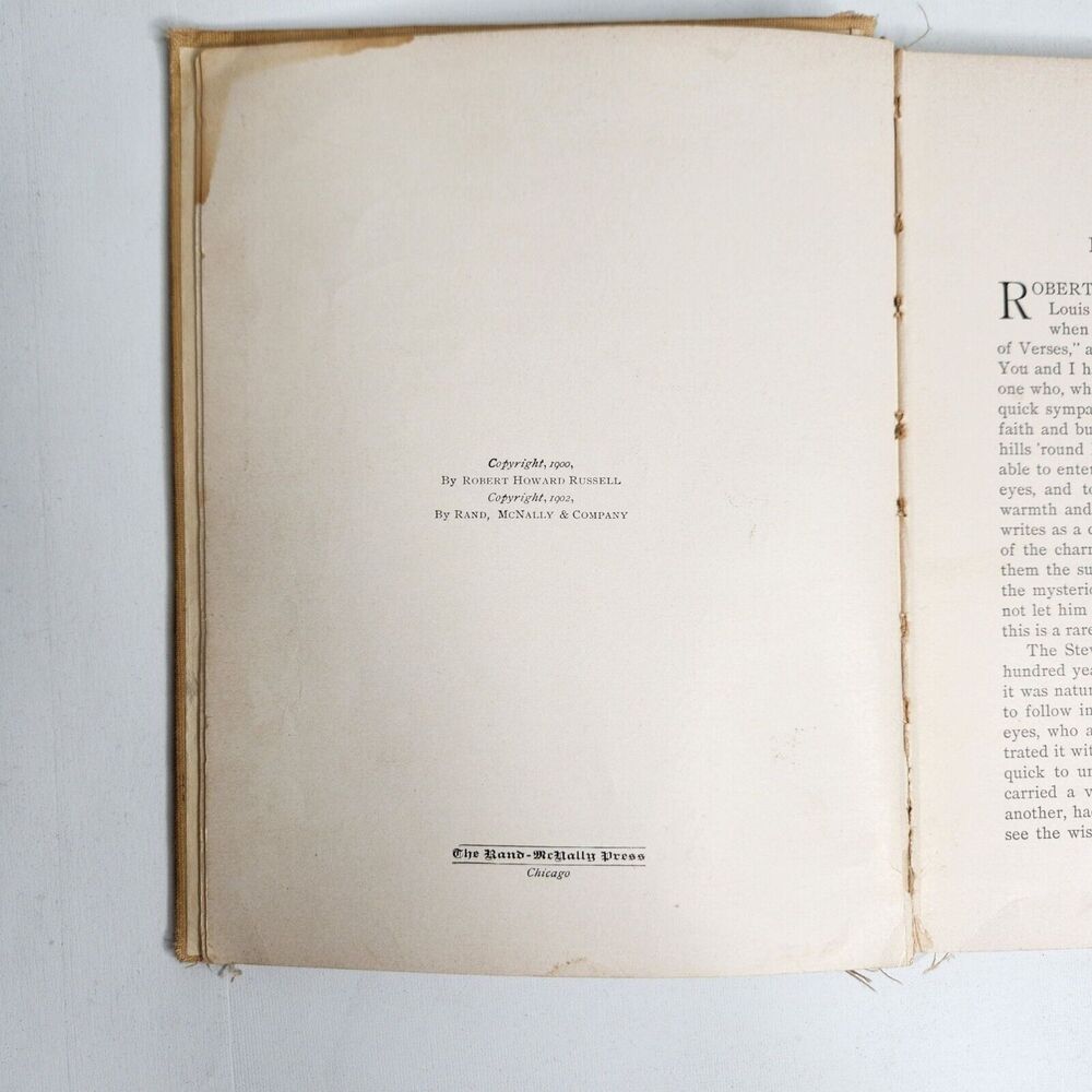 Antique 1902 A Child's Garden of Verses Robert Louis Stevenson Illustrated Book - Picture 4 of 16